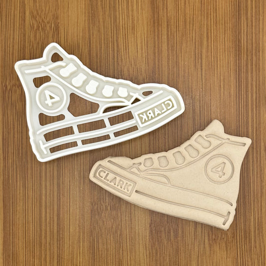 Personalized Sneaker Cookie Cutter | Custom Made with Your Name and Age or Blank